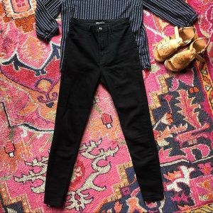 Zara Black high-waisted skinny jeans